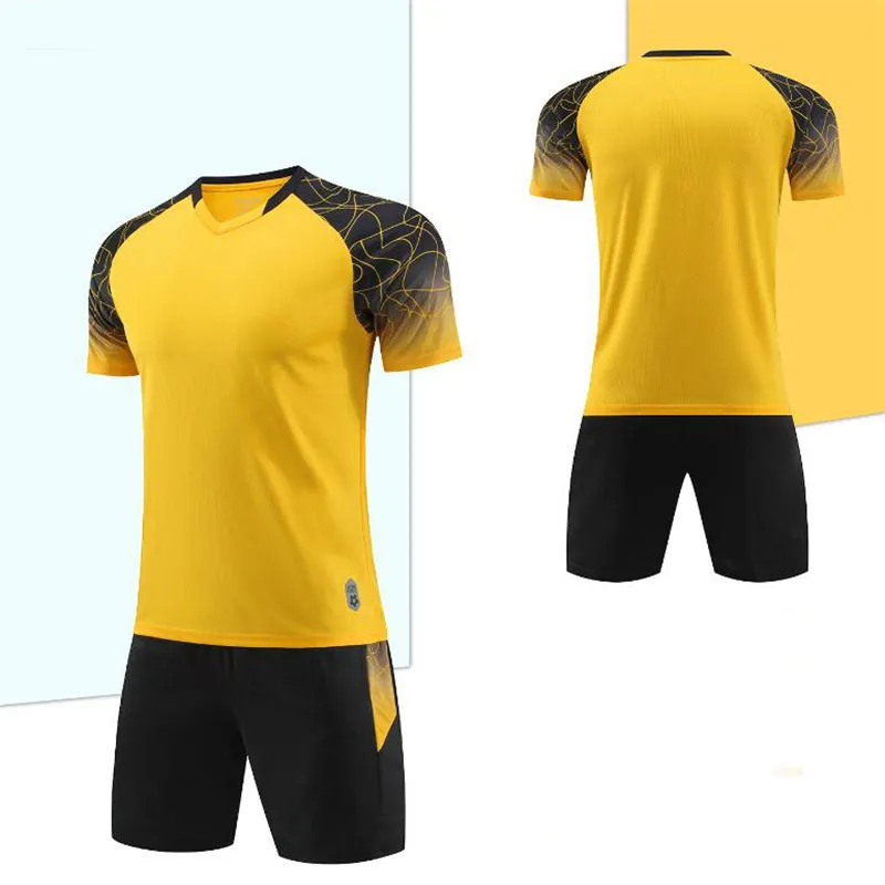 Men's Short Sleeve Football Jerseys Soccer Uniforms Training Sportswear