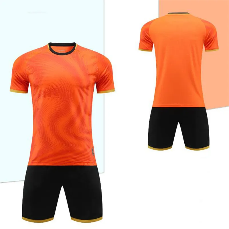 Quick Dry Printed Football Jerseys Short Sleeve Me...
