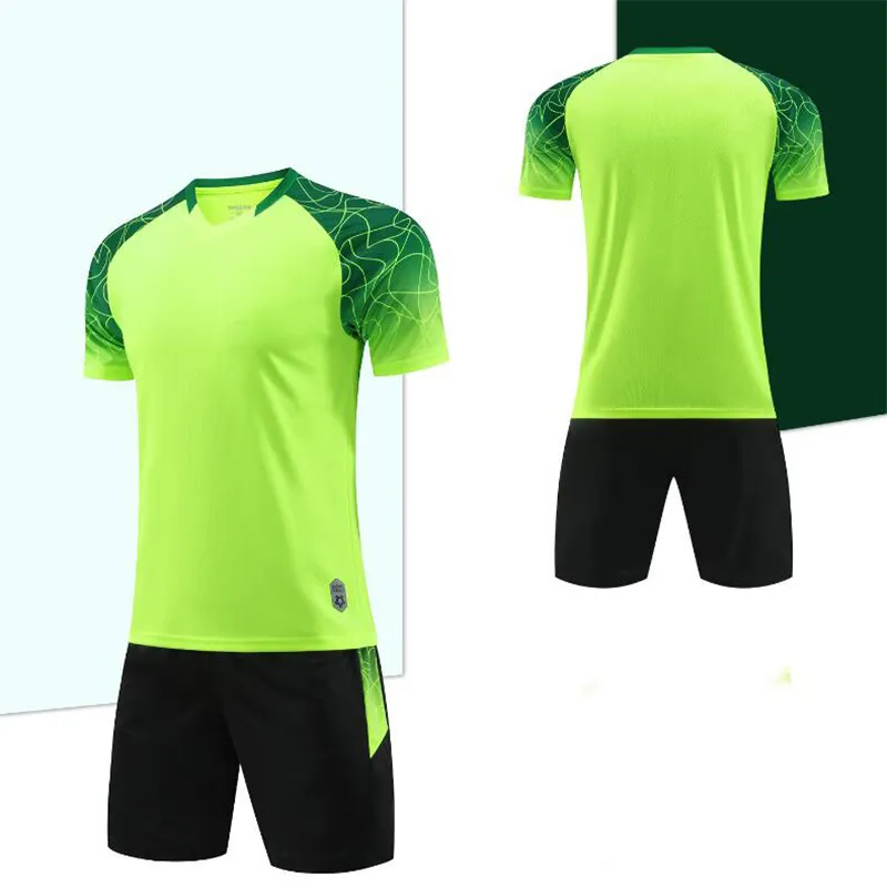 Men's Short Sleeve Football Jerseys Soccer Uniforms Training Sportswear
