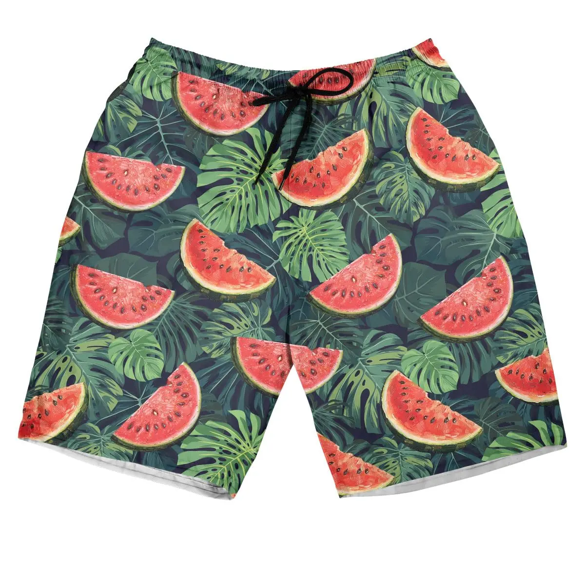 3D Fruit Watermelon Printed Men's Casual Swim Shorts Quick-Dry Beachwear Street Fashion Trunks
