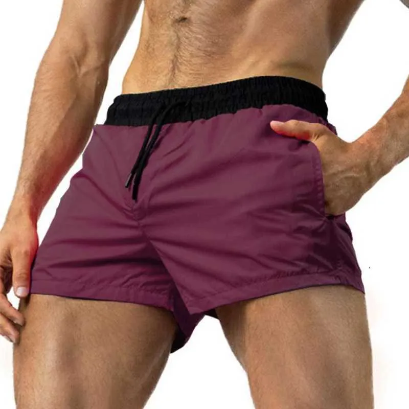 Men's Short Swim Trunks Sexy Quick-Dry Beach Shorts