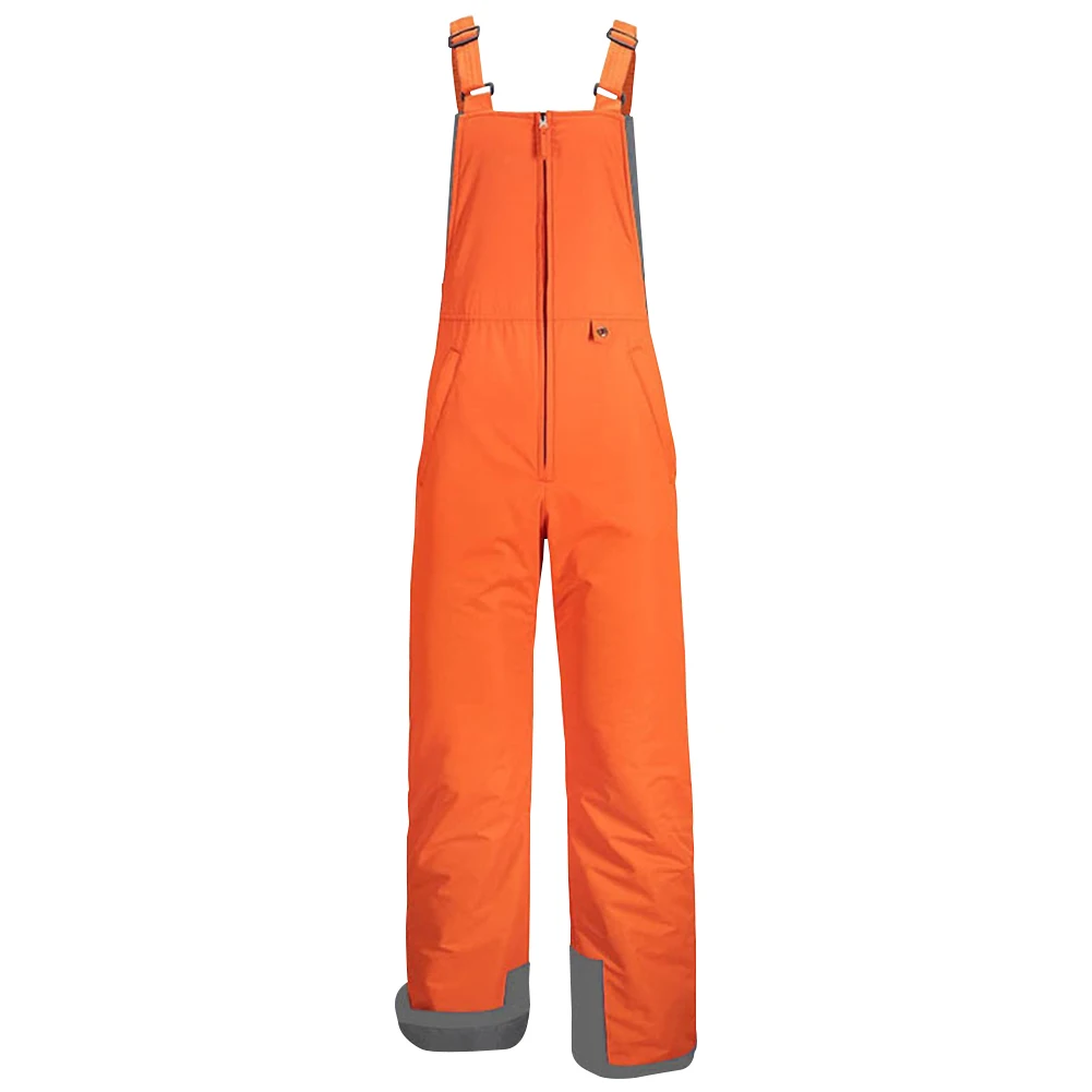 Women's Outdoor Ski Overalls Solid Color Waterproof Snow Pants Straight Leg Ski Trousers With Jacket