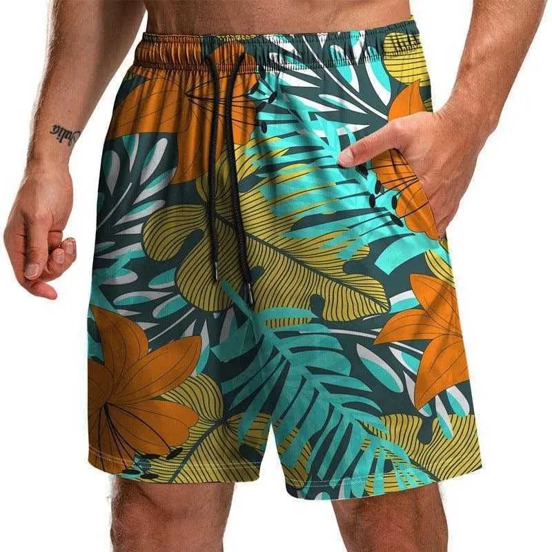 Men's Summer Casual Beach Shorts Breathable Swimming Trunks Fashion Daily Wear