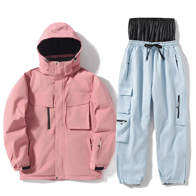 Women's Winter Ski Suit Jacket And Pants Outdoor Skiing Sportswear