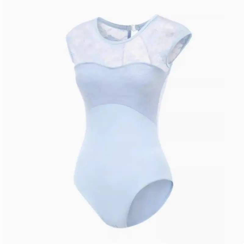 Women's Ballet Dance Leotard Adult Lace Gymnastics Jumpsuit Backless Training Outfit