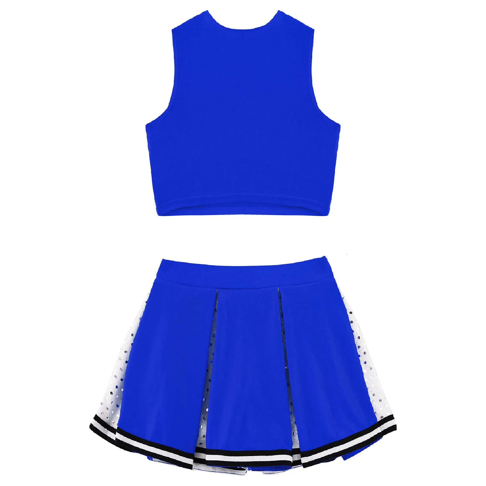 Cheer Dance Clothes Set Top Skirt Cheerlead Dancewear