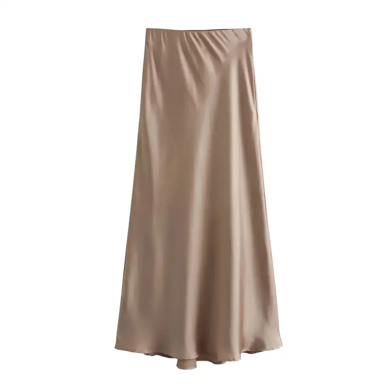 Skirt Woman High Waist Elegant Long Skirts For Women Fashion Midi Skirt