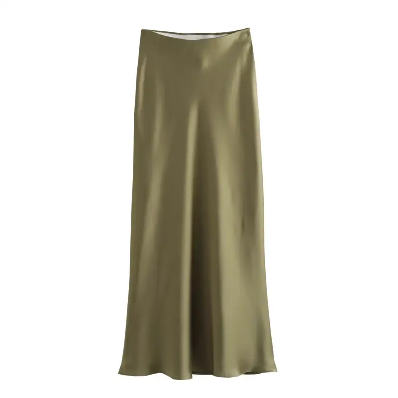 Skirt Woman High Waist Elegant Long Skirts For Women Fashion Midi Skirt