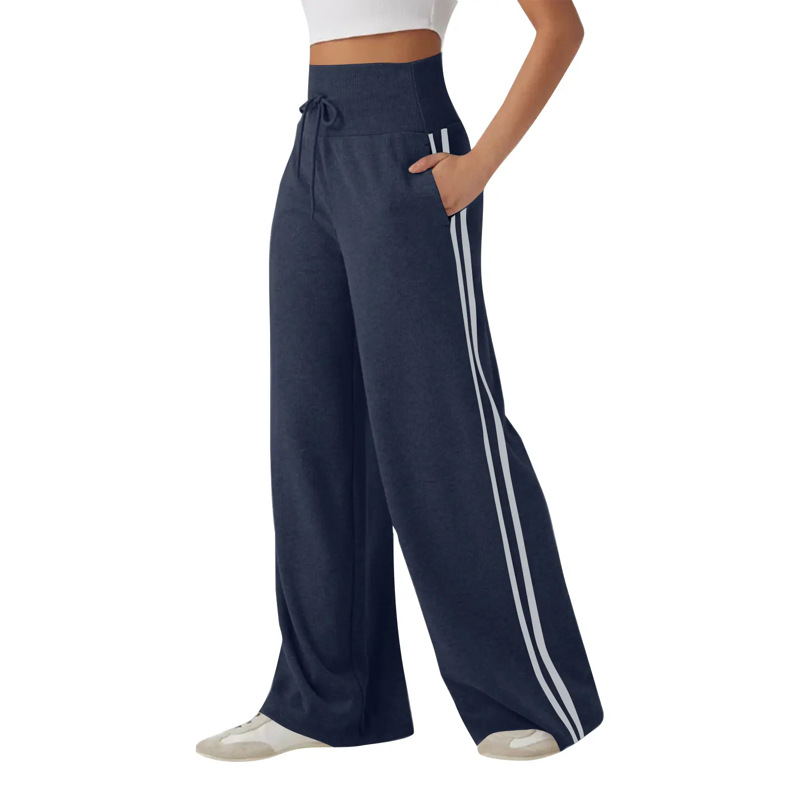 Women Casual Sweatpants High Waist Loose Fit Lounge Pants Stylish Trendy Soft Cozy Jogger Pants