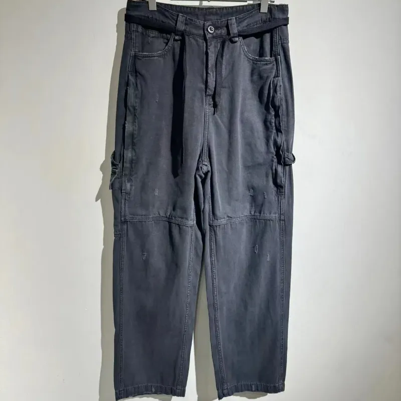 Patchwork Cargo Pants  Men Trousers Streetwear Clothing Techwear Clothes