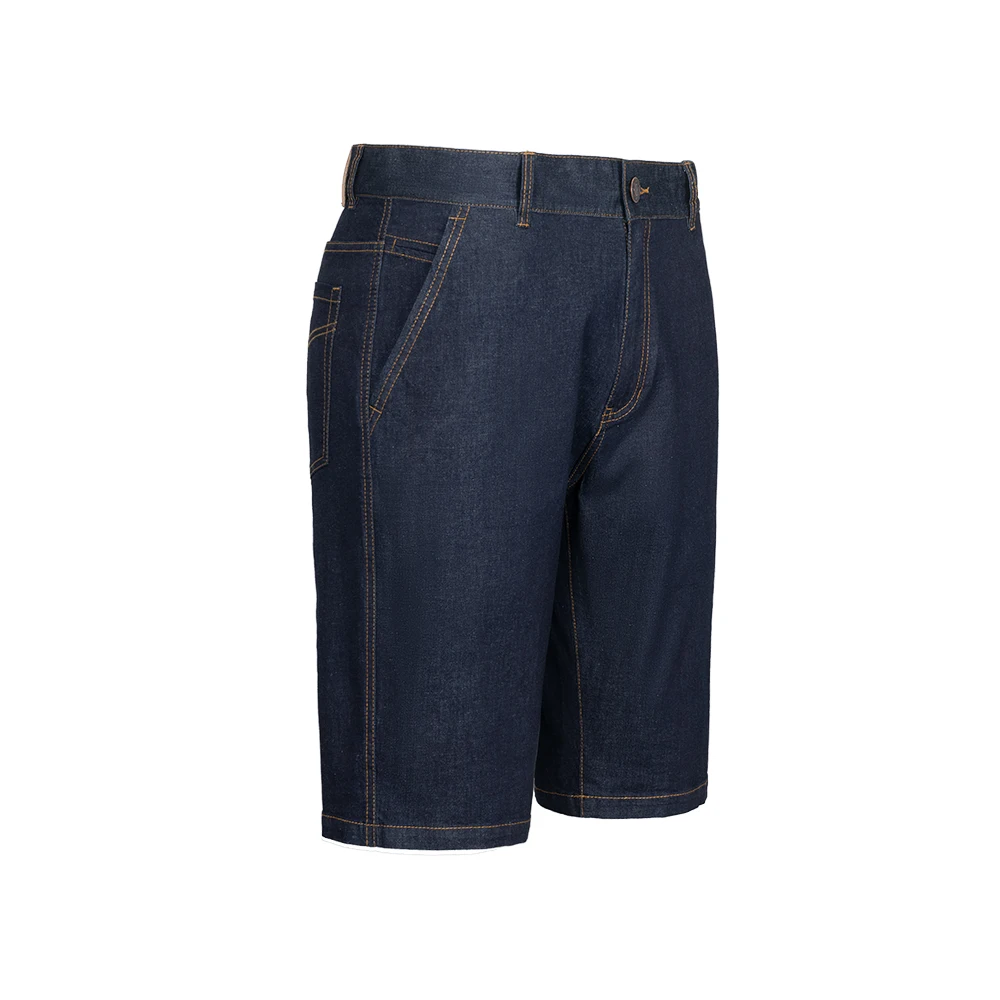 Men's Jeans Short Summer Fitted Straight Stretch Short Denim Jeans Youth Men's Business Casual Jeans Short