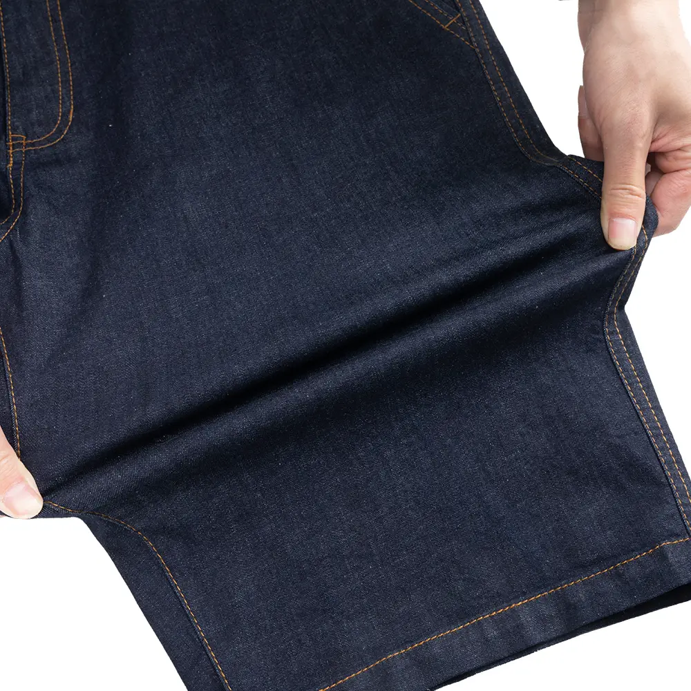 Men's Jeans Short Summer Fitted Straight Stretch Short Denim Jeans Youth Men's Business Casual Jeans Short
