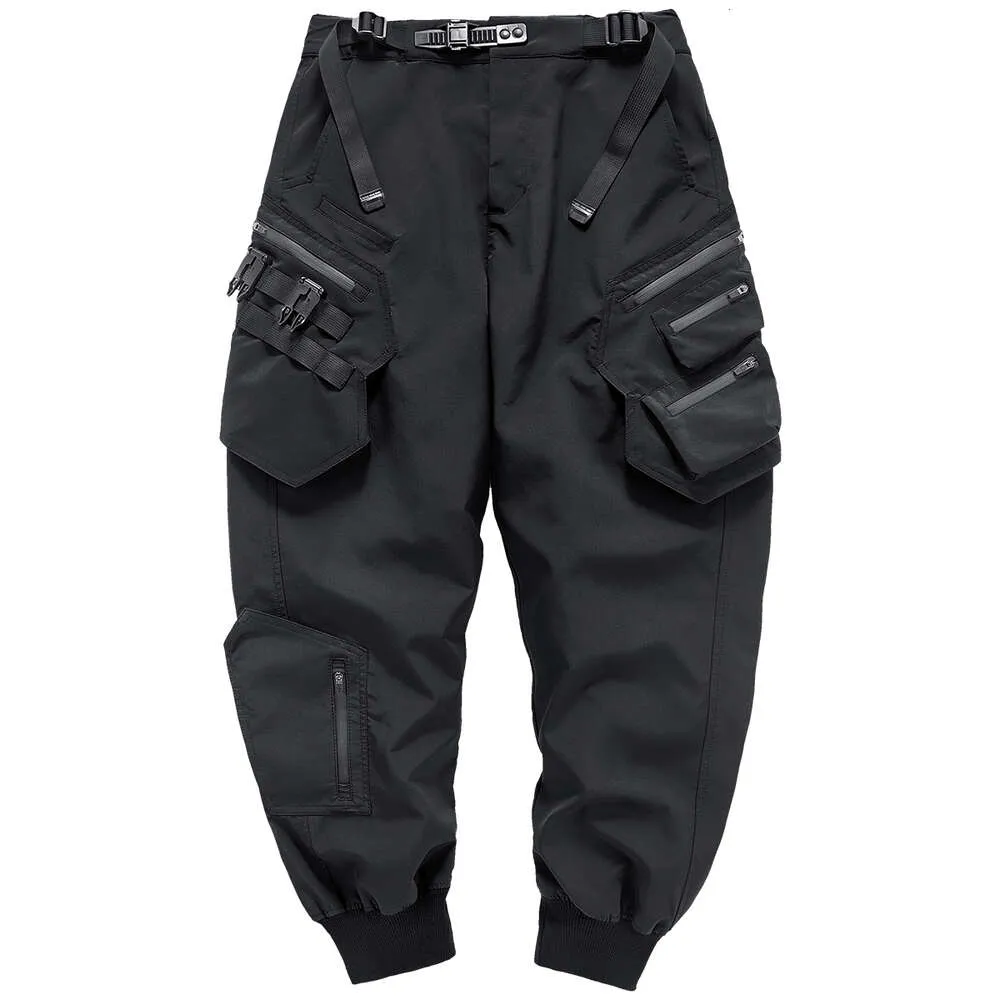 Men Cargo Fashion Pants Functional Multi Pockets Trousers Hip Hop Streetwear Pants