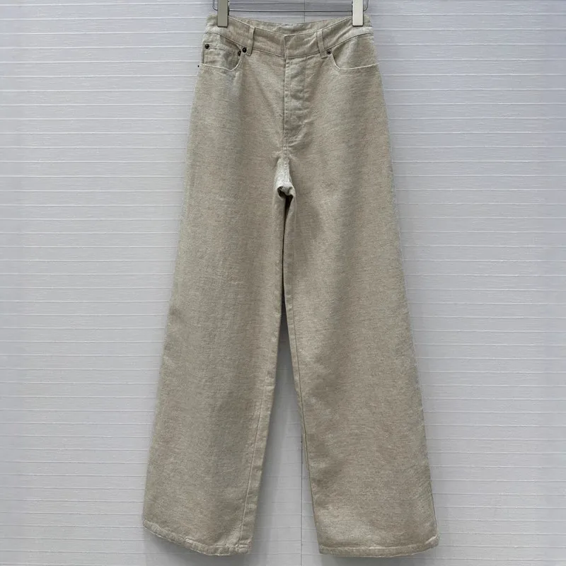 Solid Color Mid High Waisted Jeans For Women Slim ...