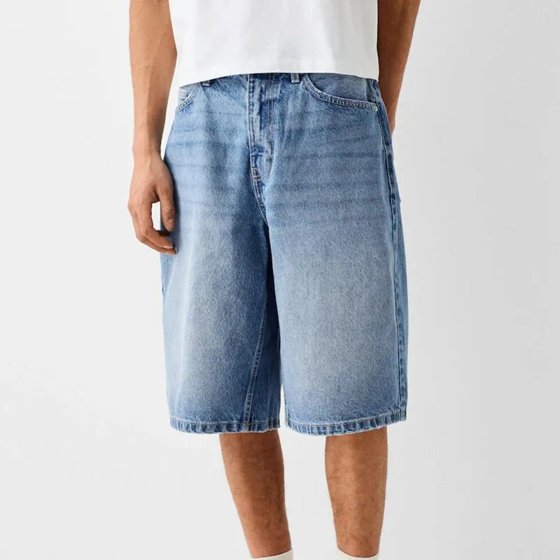 Men's Jeans Baggy Shorts For Men Casual Loose Fit ...