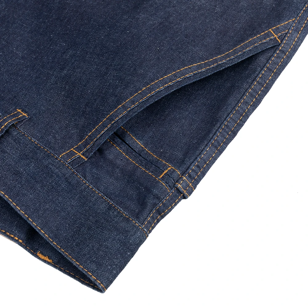 Men's Jeans Short Summer Fitted Straight Stretch Short Denim Jeans Youth Men's Business Casual Jeans Short