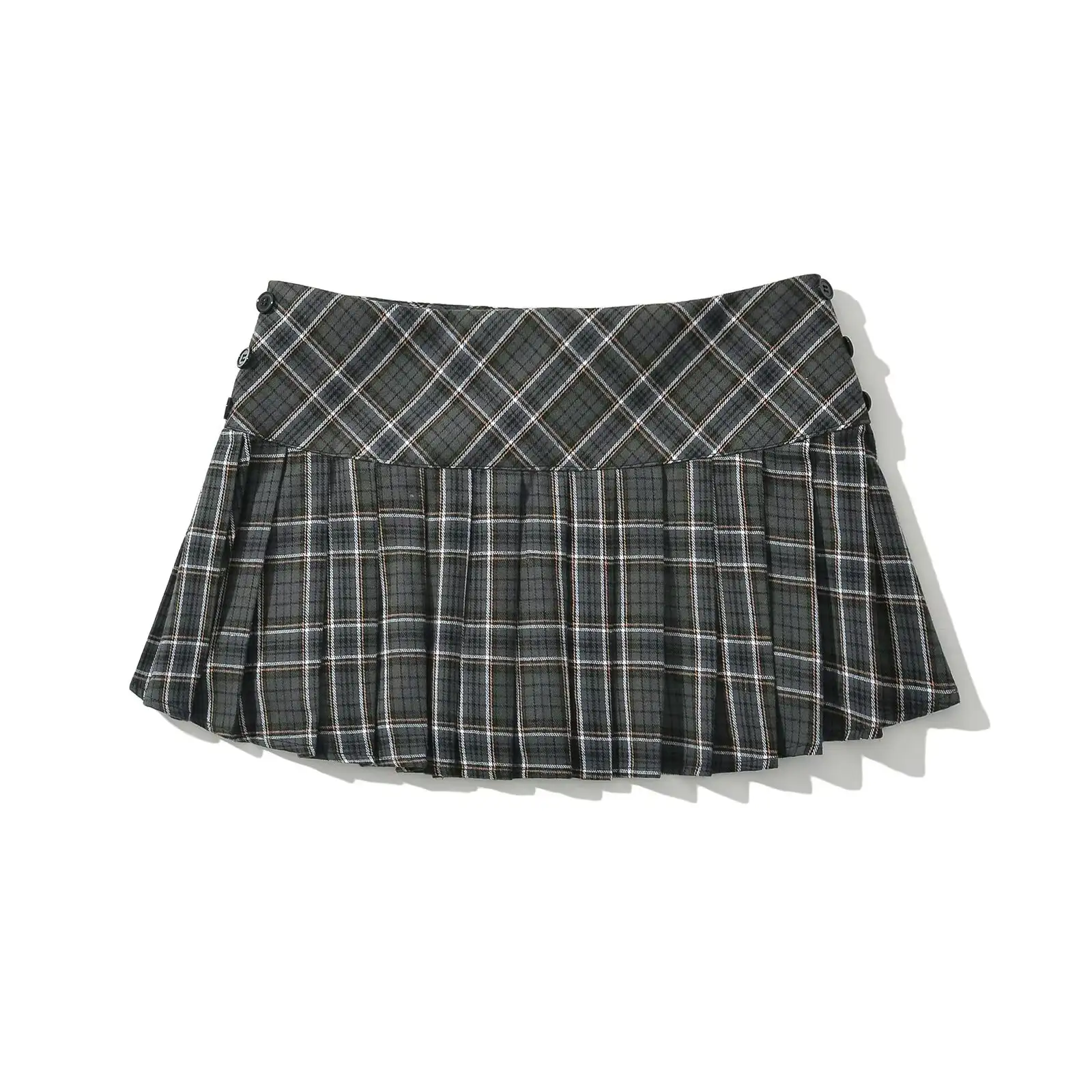 Summer Mini Skirts For Woman Vintage Fashion For Women Short Skirts Pleated Plaid Skirts Preppy Style