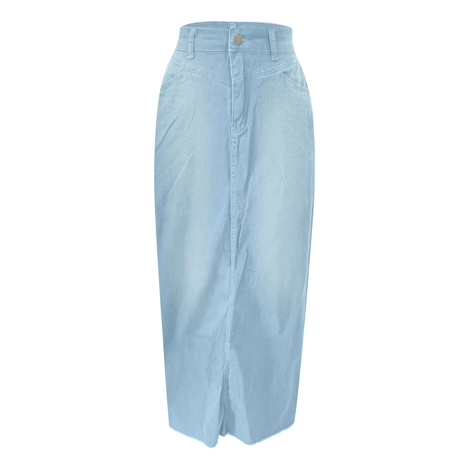 Skirts Straight Jeans Women Loose Denim Half Skirt Ladies