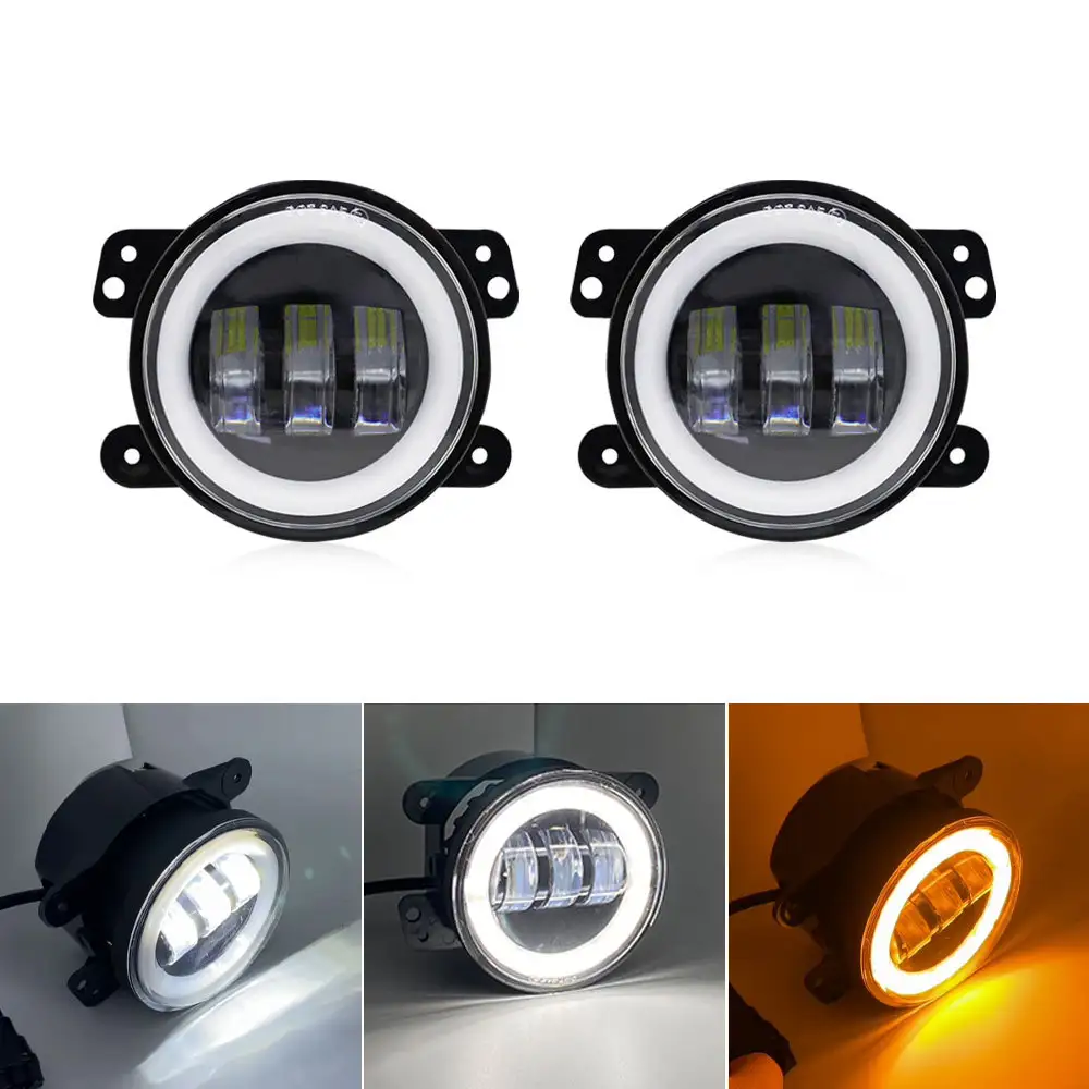 Car Led Front Bumper Fog Lights For Jeep Wrangler ...