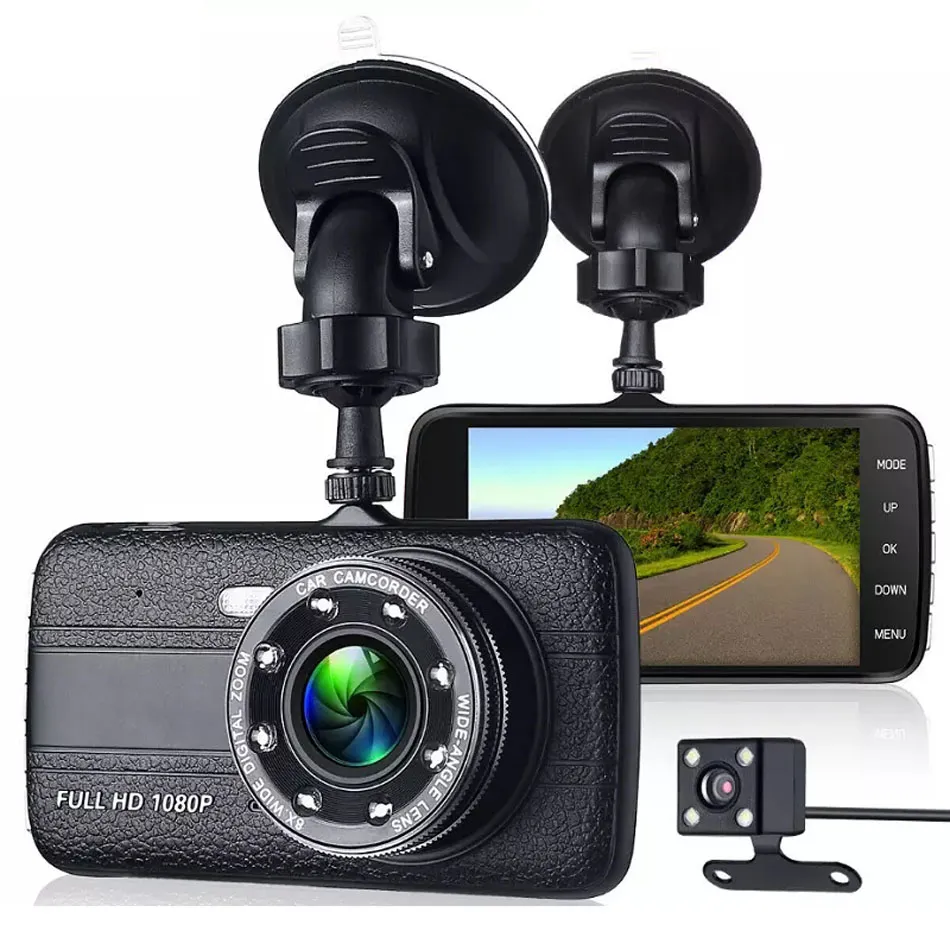 4.0 Inch Car DVR Carcorder Full HD 1080P Rearview ...