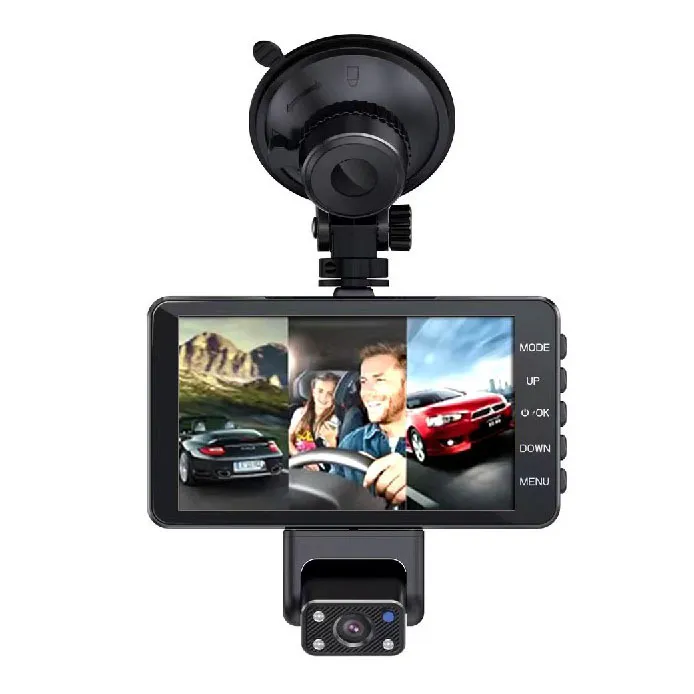 WIFI 4 Inch Touch Screen 1080P 3 Lens Car DVR Vide...