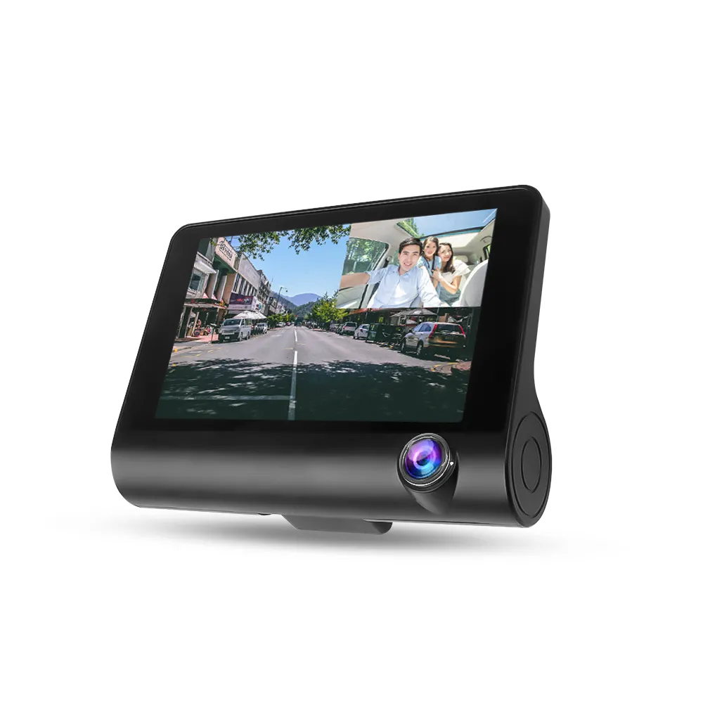 4'' Car DVR Dash Camera Dual Lens Rearview Camera ...