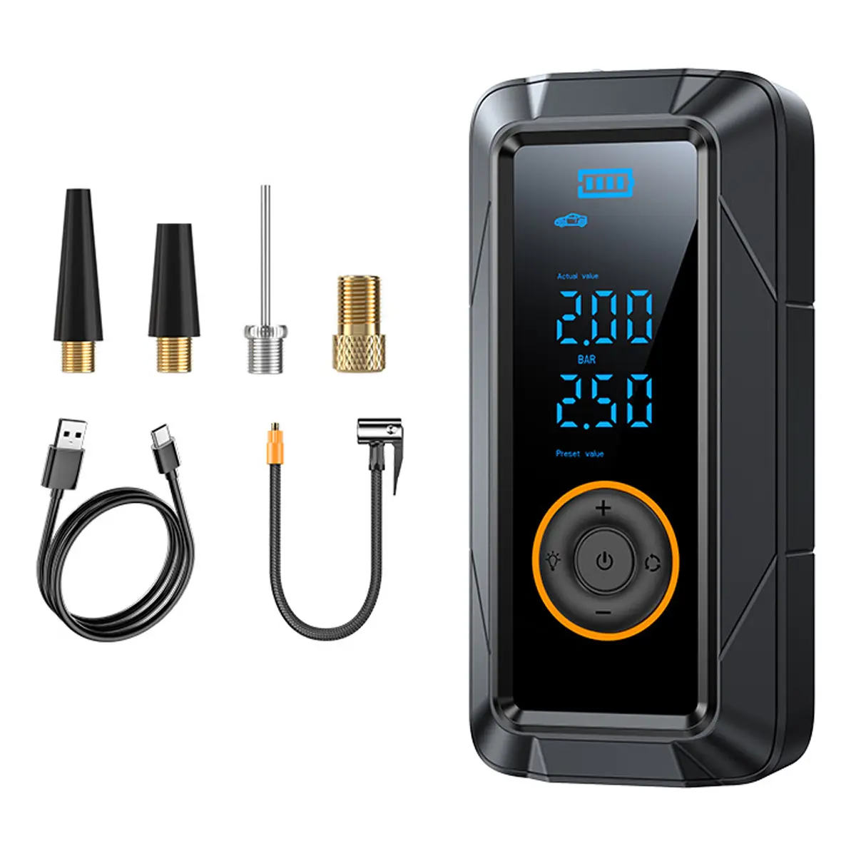 Portable Cordless Car Tire Air Compressor - Car El...