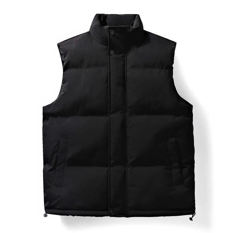 Autumn Winter Vest For Men Thickened Down Cotton Jacket Coat