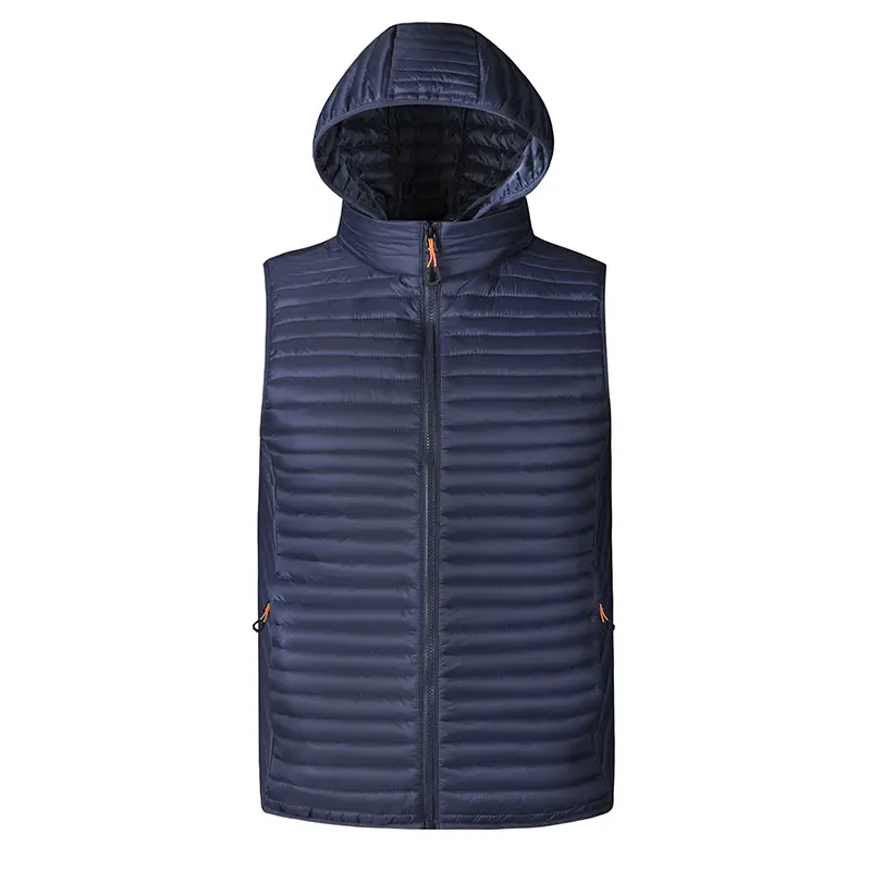 Men Autumn Thicken Sleeveless Vests Jacket Coat Men's Winter Warm Detachable Hat Outwear Waistcoat Hooded Vest Jacket Male
