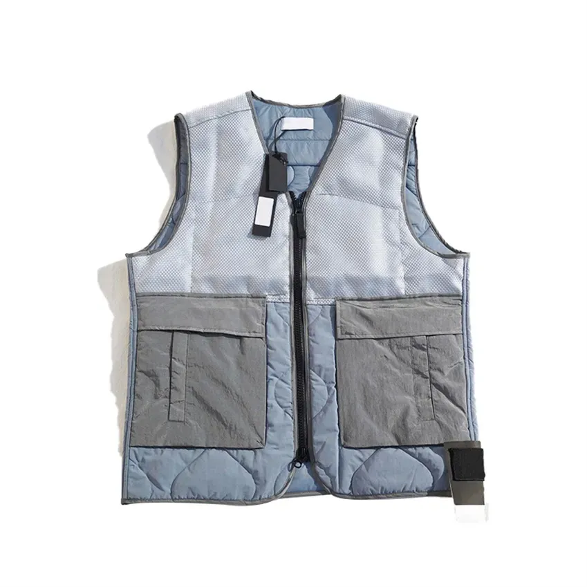 Men's Vests Leather Windbreaker Jackets Fashion Vest Classic Contrast Pattern Outerwear