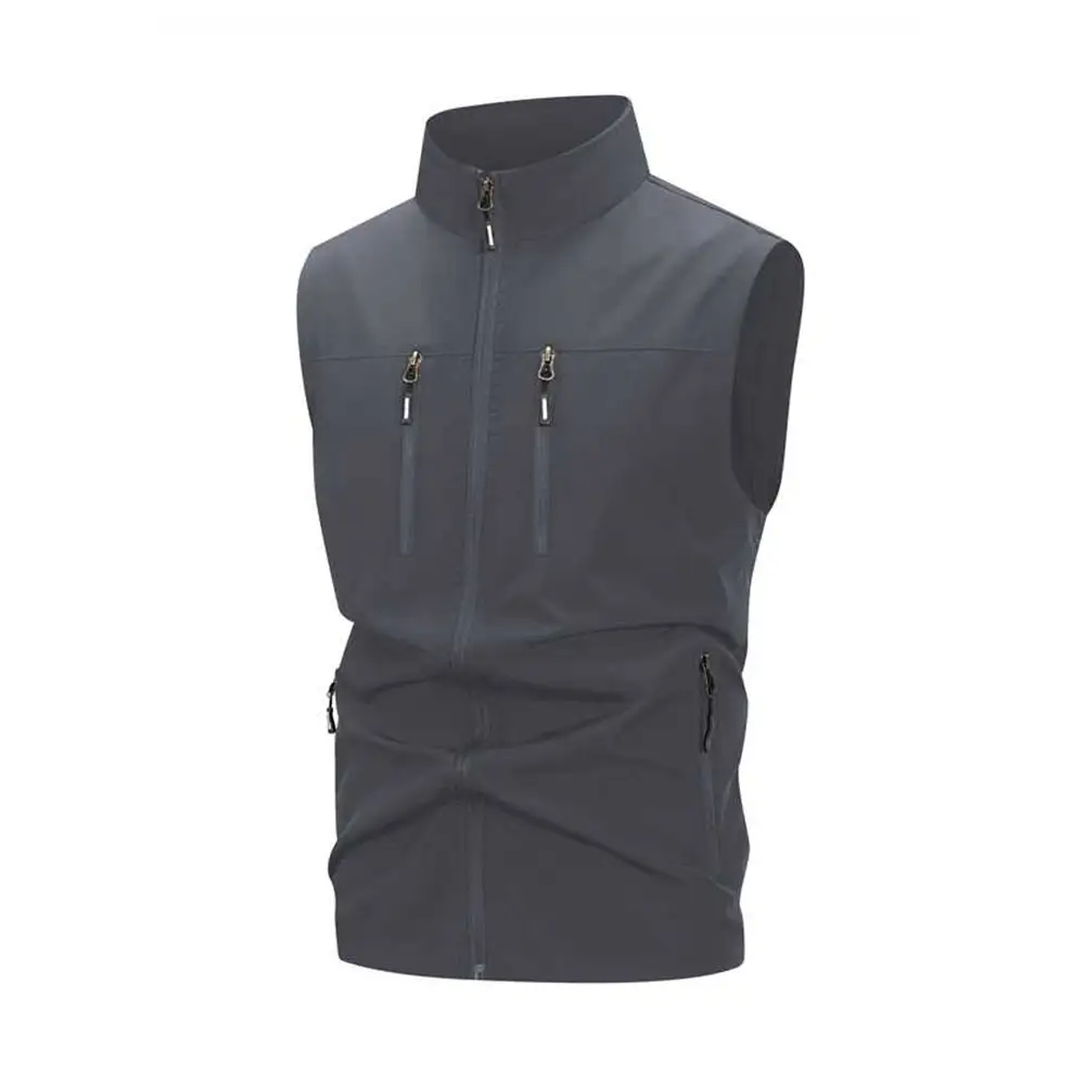Spring Men Outdoor Casual Vests Summer Waterproof Breathable Fishing Waistcoat Autumn Fashion Vest Jacket