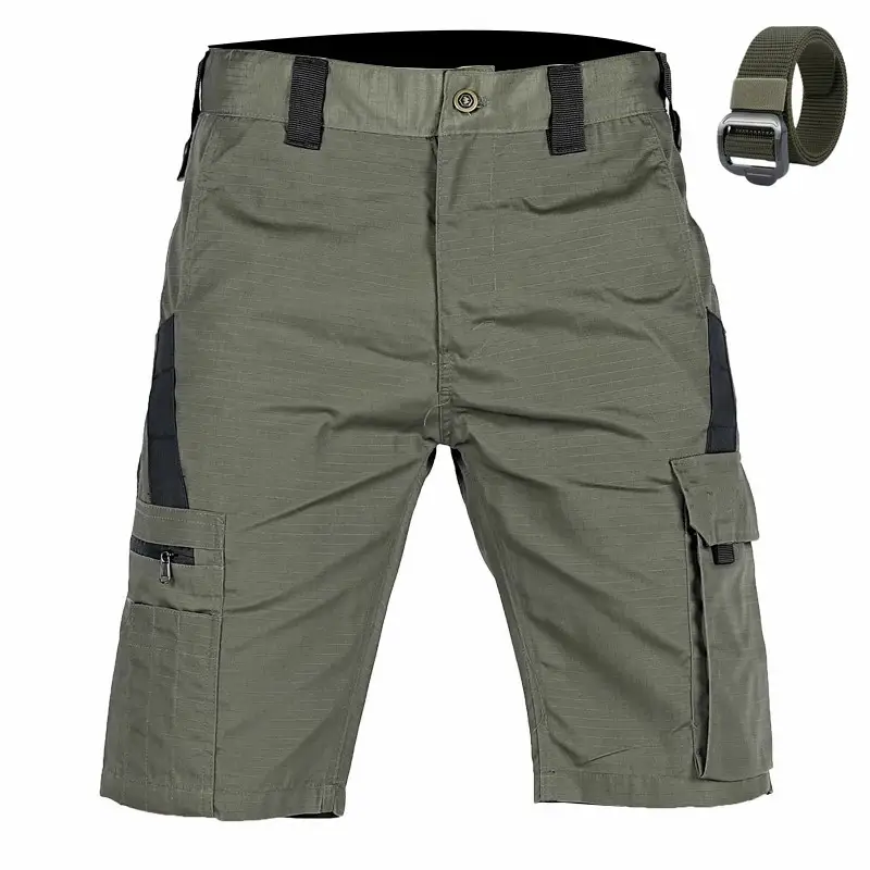 Men Outdoors Multi-pocket Breathable Cargo Short Pants Army Wear-resistant Combat Shorts
