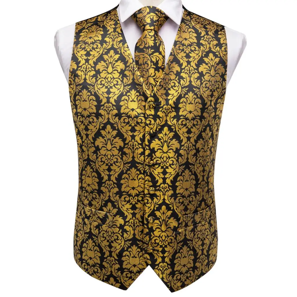 Vest For Men Suit Vest Floral Waistcoat Vest Tuxed...