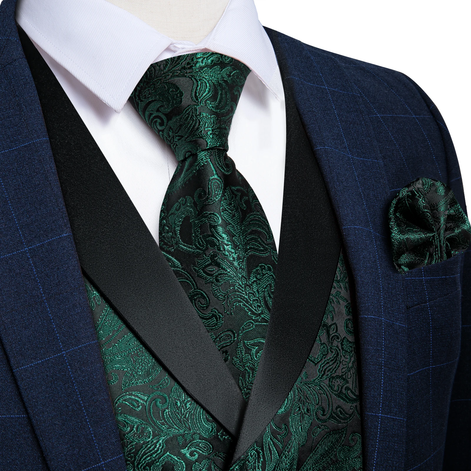 Men's Paisley Silk Suit Vest