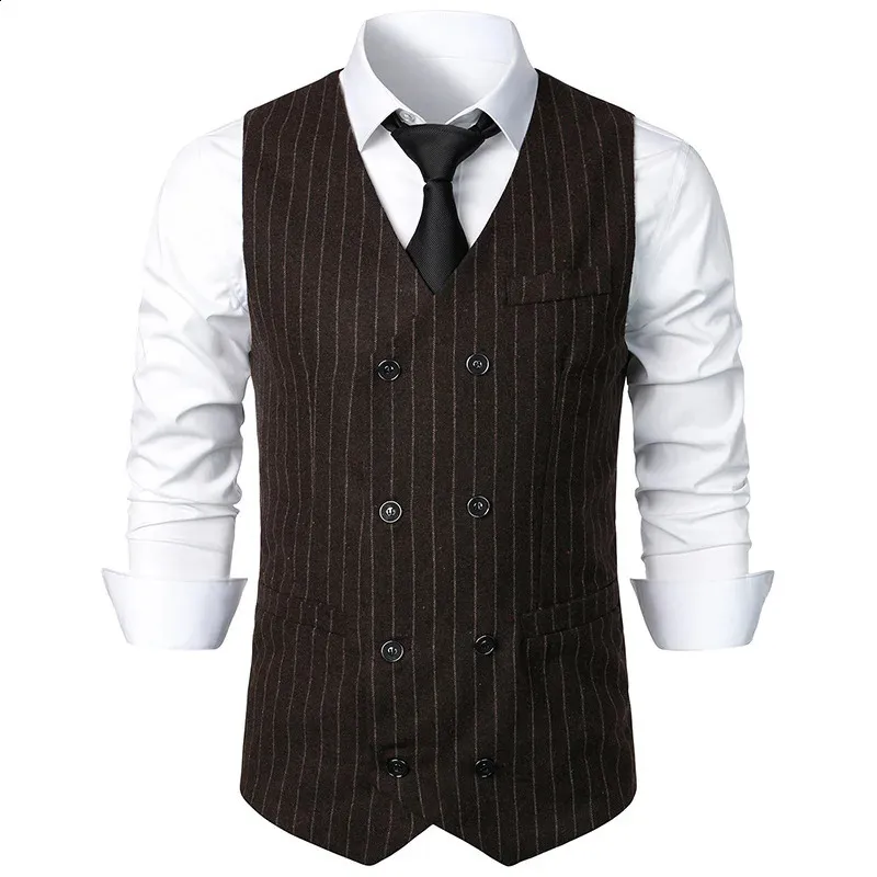 Men's Suit Vest Casual British Style Fashion Retro Suit Vest