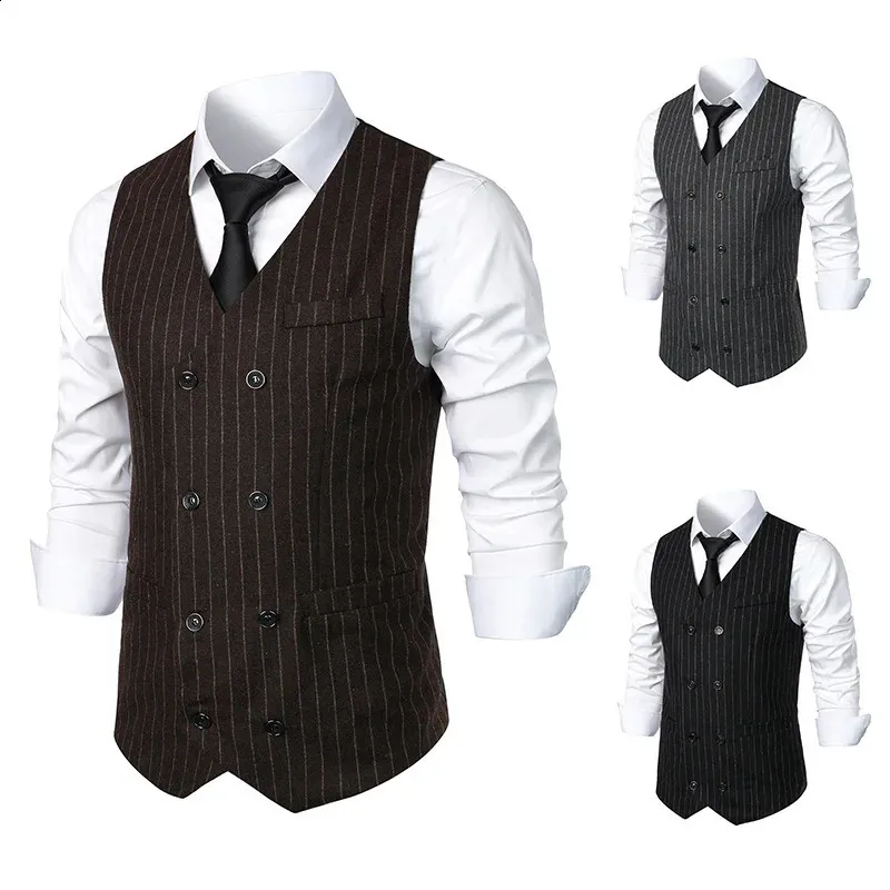 Men's Suit Vest Casual British Style Fashion Retro...