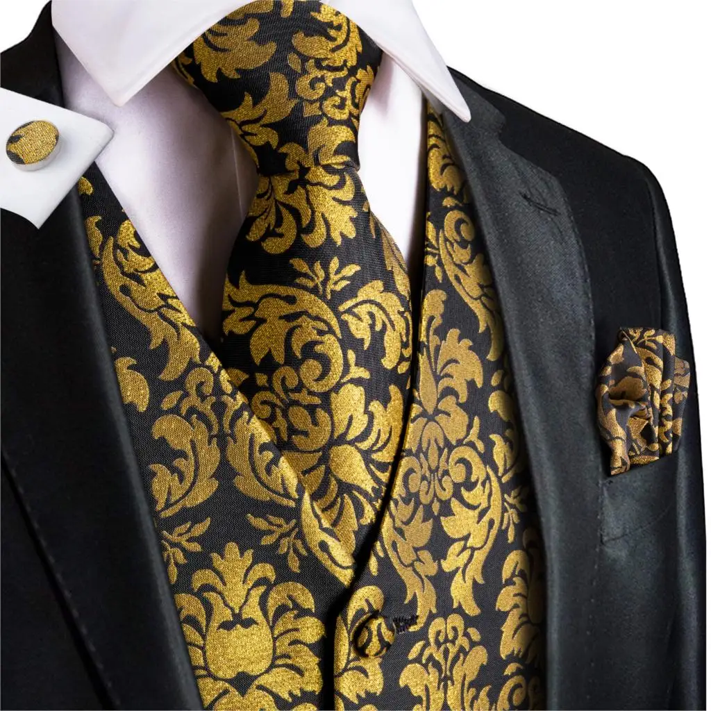 Vest For Men Suit Vest Floral Waistcoat Vest Tuxedo Paisley