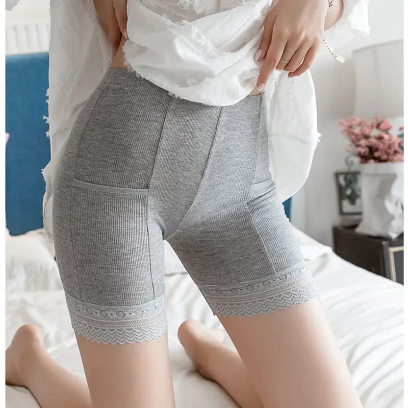 Seamless Underwear With Pocket Shorts Plus Big Size Women's Safety Pants Ladies Shorts