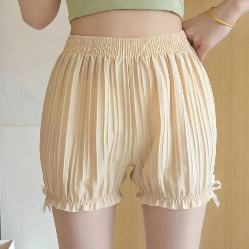 Shorts Women Breathable Knickers Safety Short Pants Solid Color Plus Size