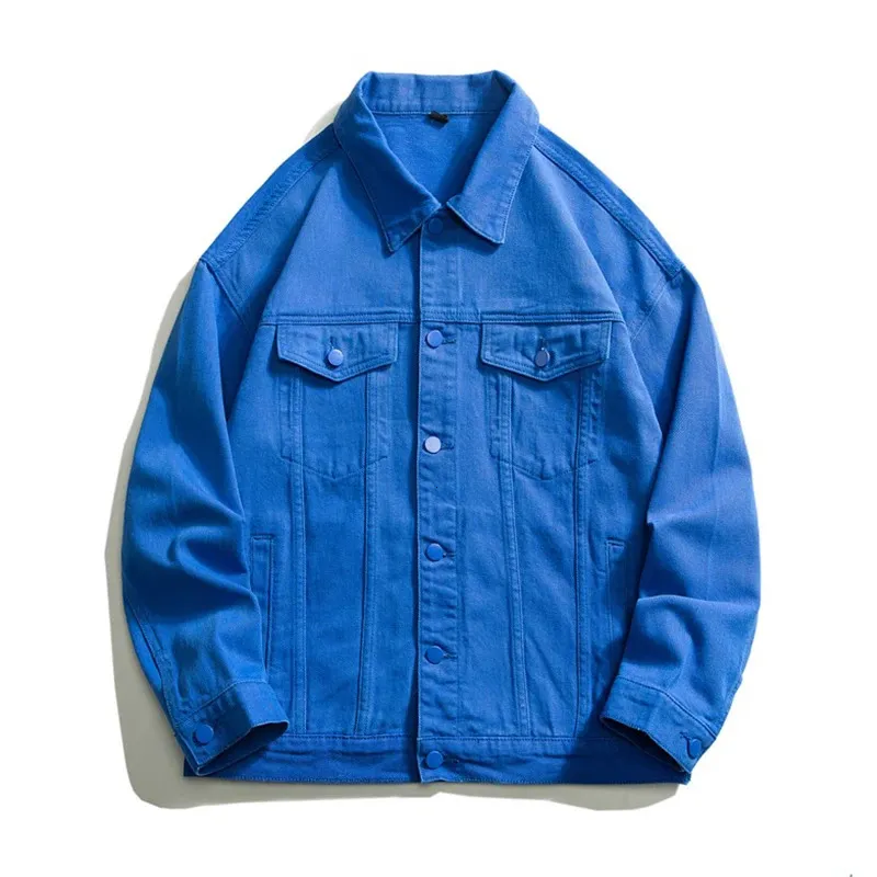 Men’s Oversized Baggy Denim Jacket Casual Street Hip Hop Jean Coat