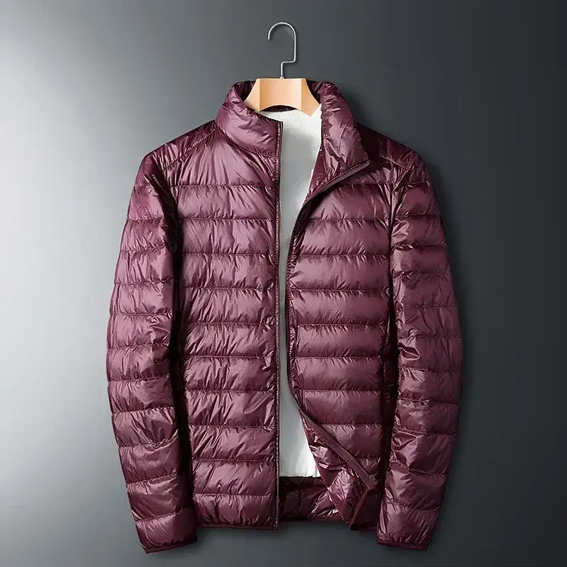 Autumn Winter Ultra Light White Duck Down Jacket Men Waterproof Casual Outdoor Portable Lightweight Male Padded Coats