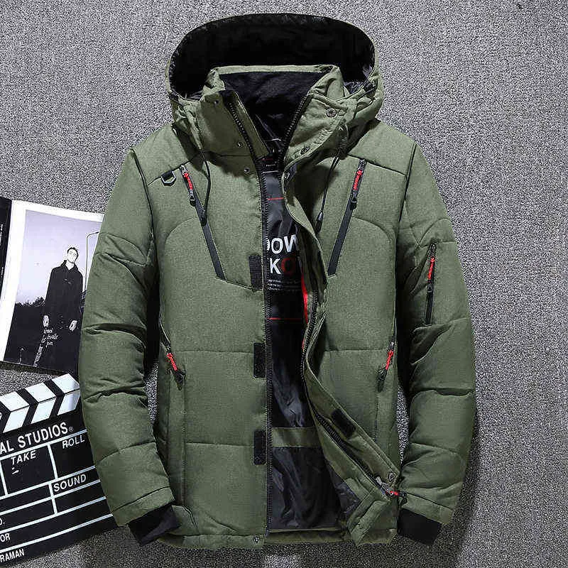 Down Jackets Men Winter Outwear Thick Warm Snow Parka Fashion Warm Parkas Down Coats Casual Man