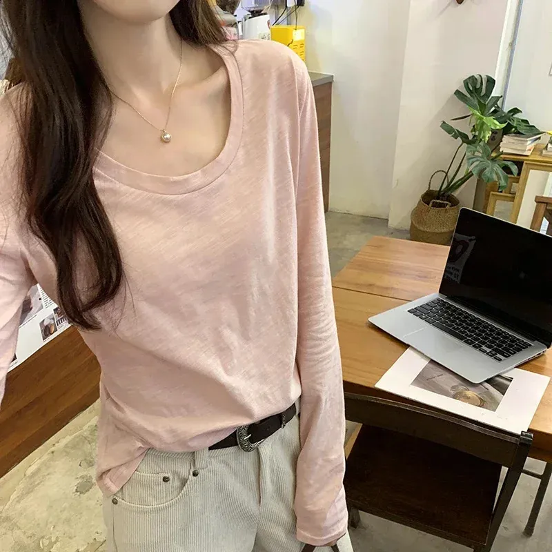 Women’s Solid Basic Long Sleeve Top
