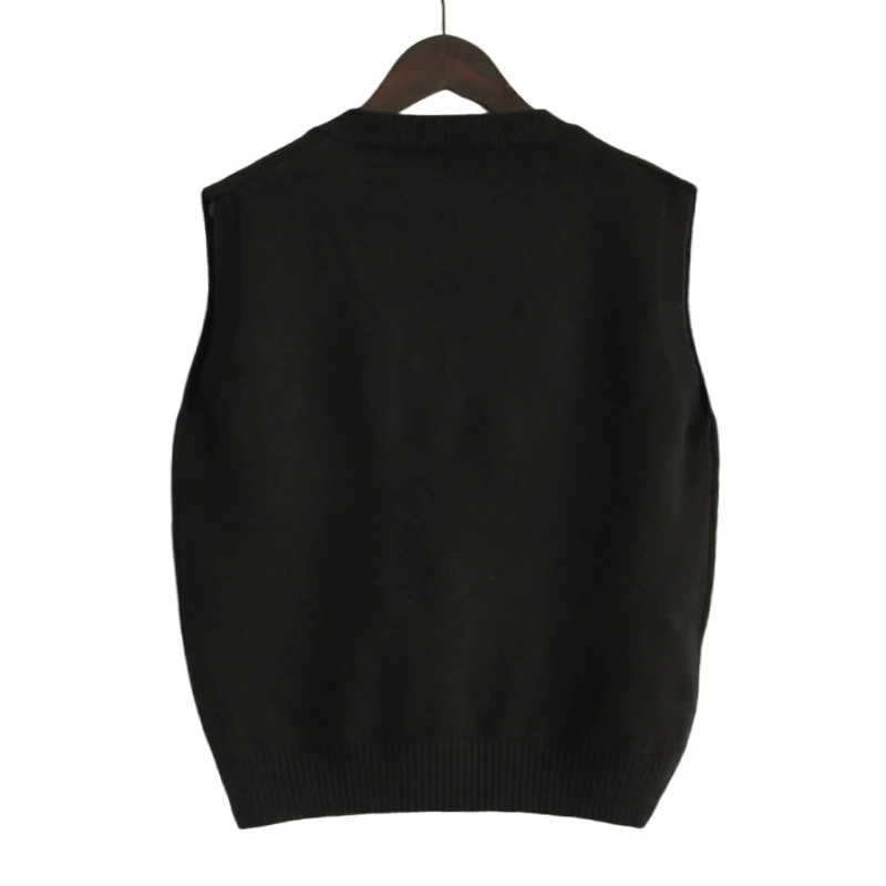 Women’s V-Neck Sleeveless Knit Sweater Vest Loose Pullover Waistcoat
