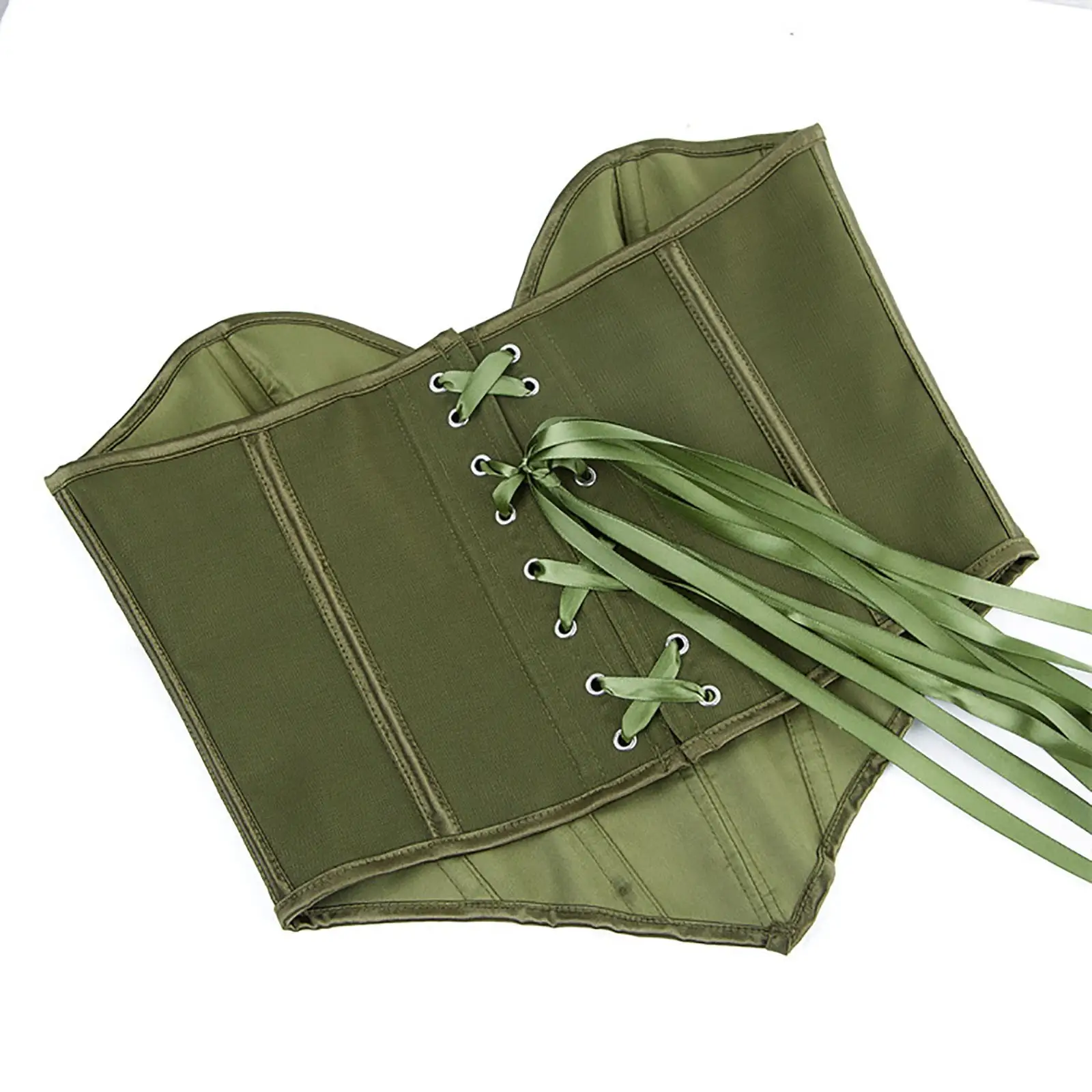 Women's Strapless Solid Color Vest With Boning Support, Sleeveless And Open-Back Design