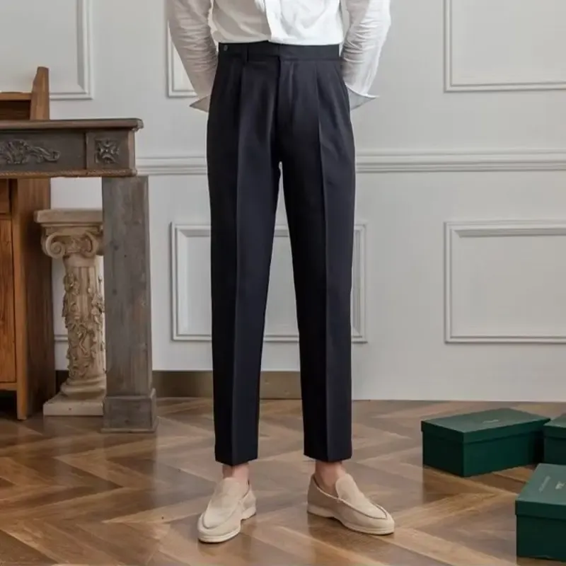 Men Suits Pants Draped Trousers For Men Baggy Suit