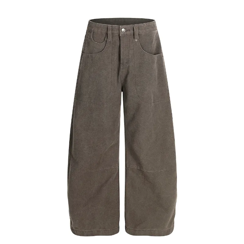Men Straight Casual Jeans Outerwear Men Denim Pants