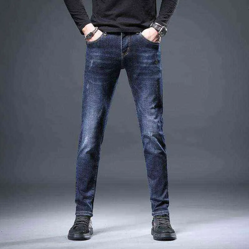 Men's Jeans Men's Slim Fit Cotton Elastic Trend Jeans