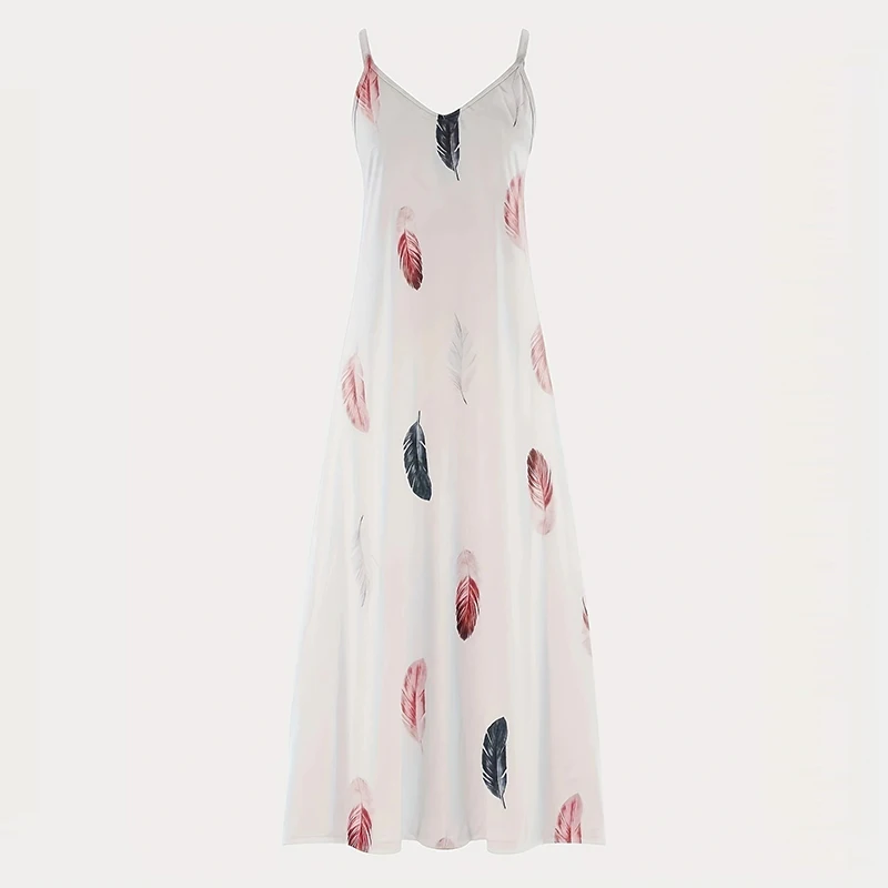 Maxi Dress Casual V-Neck Comfort Stretch Easy Care