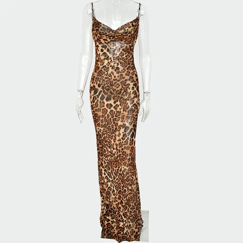 Casual Dresses V-Neck Maxi Dress For Women Slim Beach Vacation Vestidos